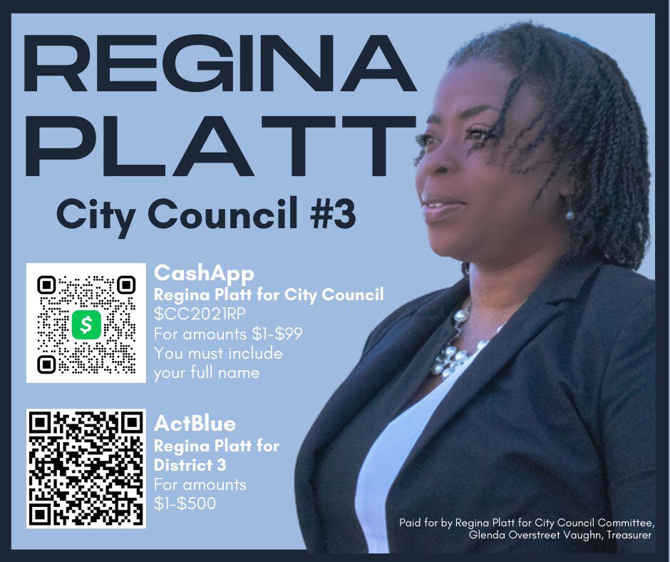Local Friend: Regina Platt Candidate for Topeka Council w/Years of Community Service